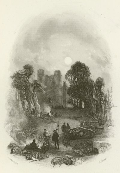 Kings Camp, før Donnington Castle av after George Cattermole
