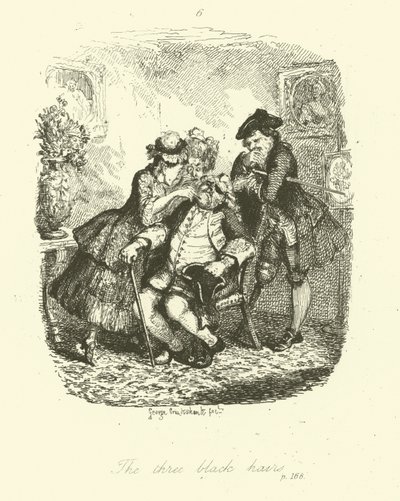 Illustrasjon for Peregrine Pickle av Tobias Smollett av after George Cruikshank