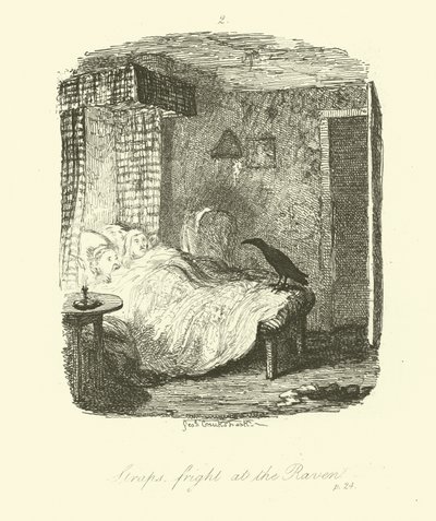 Illustrasjon for Roderick Random av Tobias Smollett av after George Cruikshank