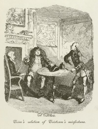 Illustrasjon for Tristram Shandy av after George Cruikshank