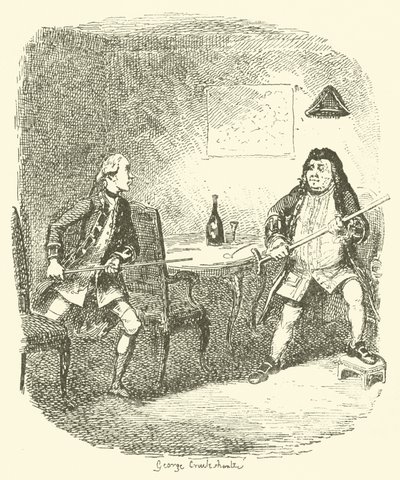 Illustrasjon for Tristram Shandy av after George Cruikshank