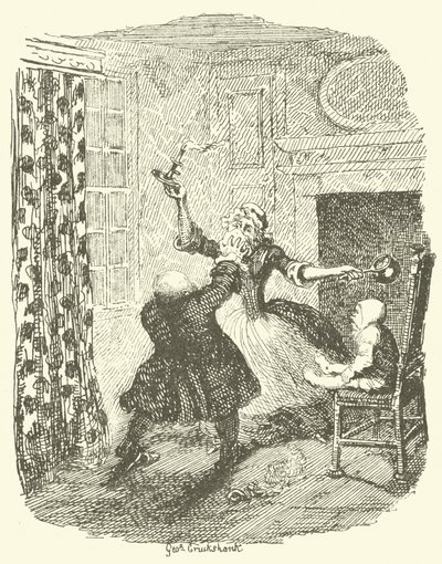 Illustrasjon for Tristram Shandy av after George Cruikshank