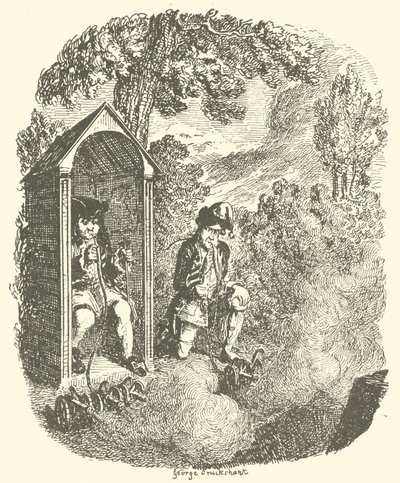Illustrasjon for Tristram Shandy av after George Cruikshank