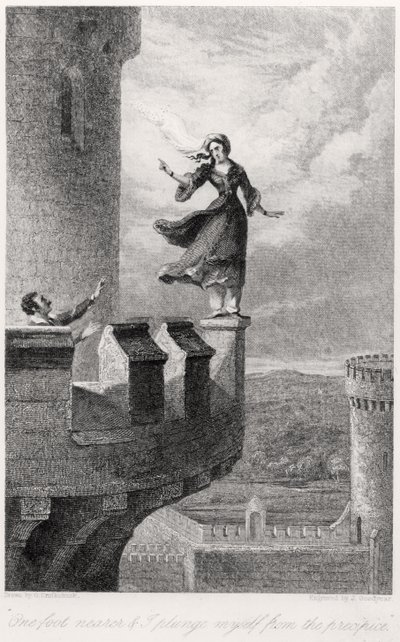Rebecca, fra Ivanhoe av Walter Scott (1771-1832) av after George Cruikshank