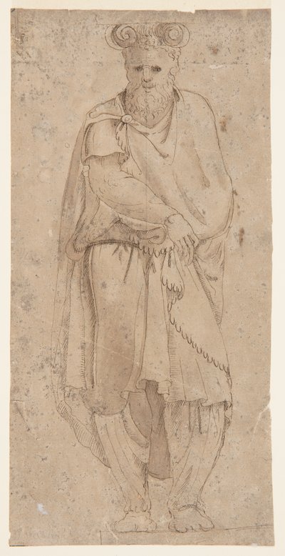 Stående Atlante (en fangenskap fra Dacia) av after Giorgio Vasari