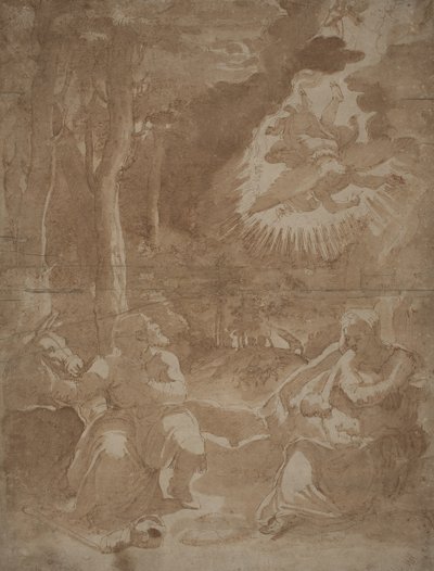 Hvil på flyturen til Egypt av after Girolamo Muziano