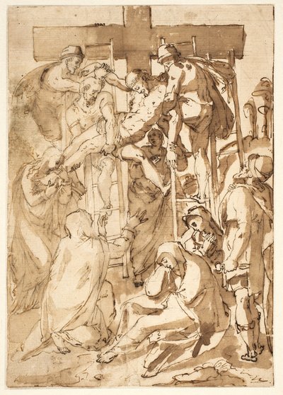 Deponeringen av after Girolamo Muziano