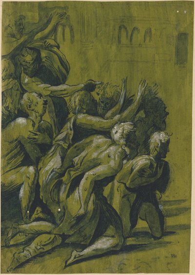 Ni figurer av after Giuseppe Nicolo Vicentino