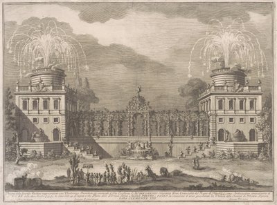 Seconda Macchina for Chinea av 1763: Druehøsten av after Giuseppe Palazzi Giuseppe Vasi after Paolo Posi