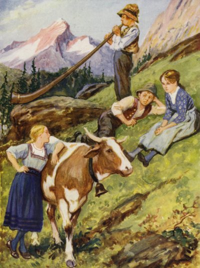 En sveitsisk sommer av after Gordon Frederick Browne
