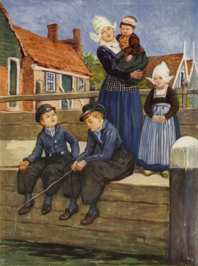 Ved en nederlandsk kanal av after Gordon Frederick Browne