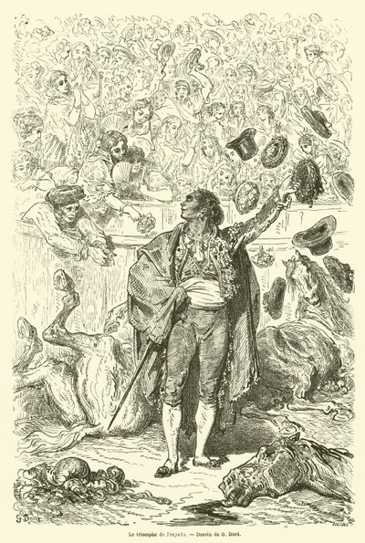 Espadas triumf av Gustave after Dore