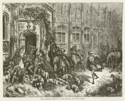 Tornerose, ankomsten til prinsen av Gustave after Dore