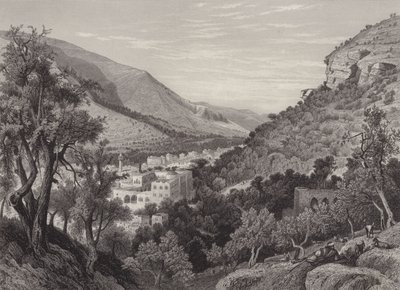 Nablus, det gamle Sikem av after Harry Fenn