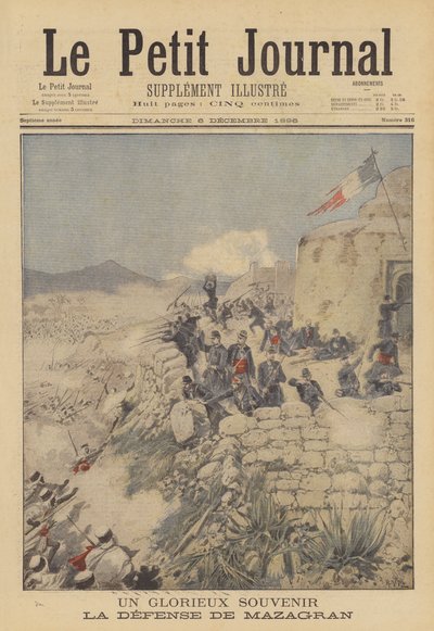 Et strålende minne. Forsvaret av Mazagran av after Henri Meyer