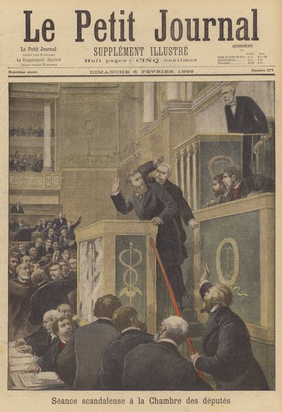 En skandaløs sesjon i det franske representantskapet av after Henri Meyer