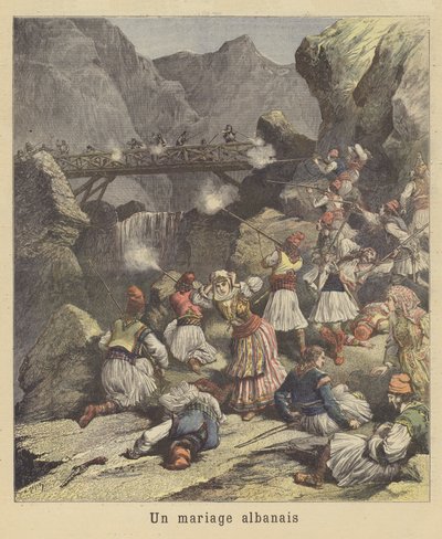 Et albansk bryllup av after Henri Meyer