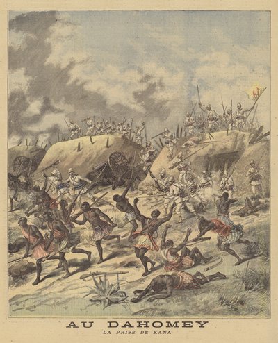 Fangst av Cana av franskmennene, Dahomey av after Henri Meyer