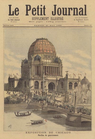 Chicago verdensutstilling i 1893 av after Henri Meyer
