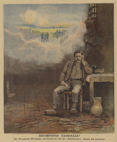 Eugene Turpin, oppfinneren av eksplosivet Melinite, i fengsel av after Henri Meyer
