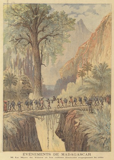 Begivenheter på Madagaskar av after Henri Meyer