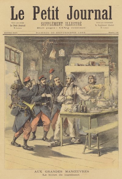 Franske militære manøvrer av after Henri Meyer