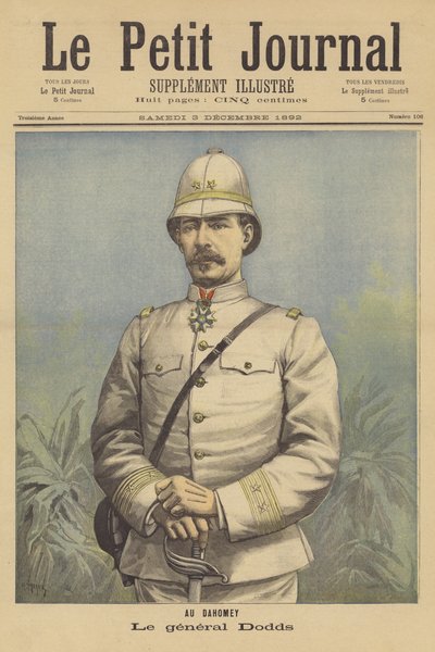 General Dodds, sjef for de franske troppene i Dahomey av after Henri Meyer