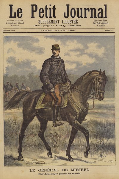 General de Miribel, sjef for den franske generalstaben av after Henri Meyer
