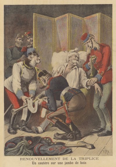 Fornyelse av Trippelalliansen av after Henri Meyer