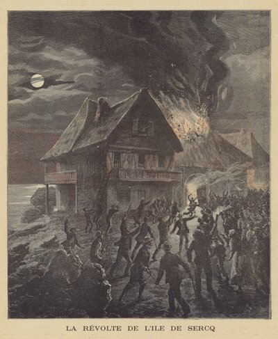Opprør på øya Sark av after Henri Meyer