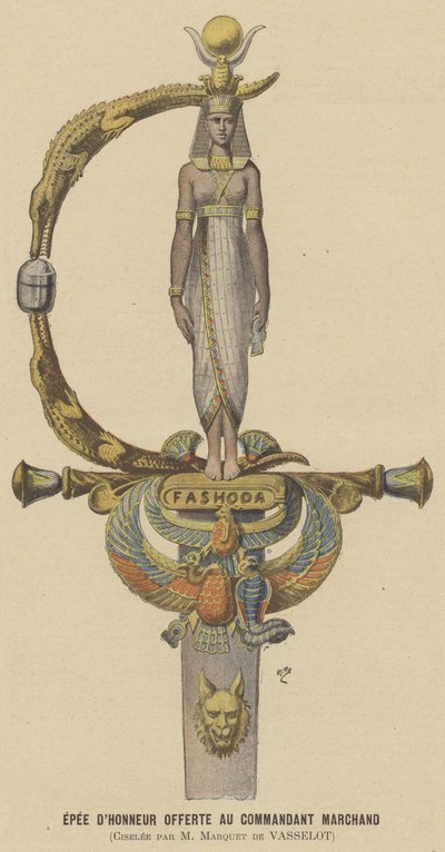 Hederssverd tildelt major Jean-Baptiste Marchand av after Henri Meyer