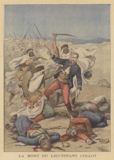 Løytnant Collots død av after Henri Meyer