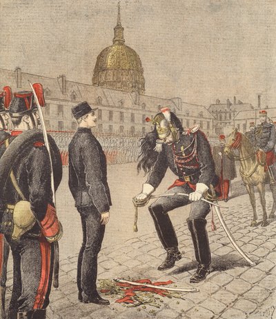 Fornedrelsen av Alfred Dreyfus av after Henri Meyer