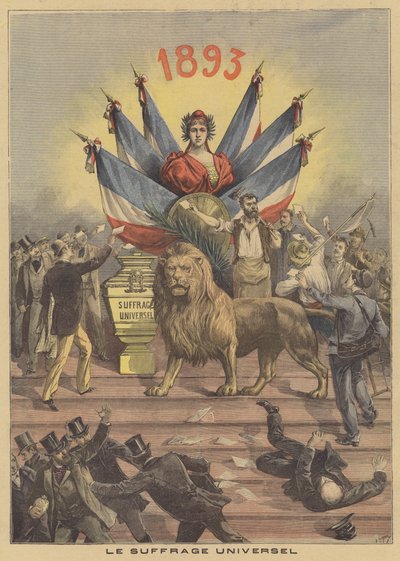 allmenn stemmerett av after Henri Meyer