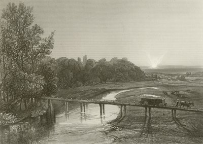 Tutbury Castle av Henry after Warren