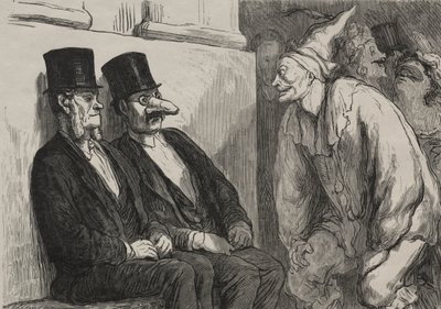 På operaballet: du har det for mye moro av after Honoré Daumier