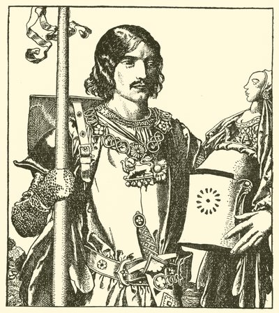 Sir Launcelot of the Lake av after Howard Pyle