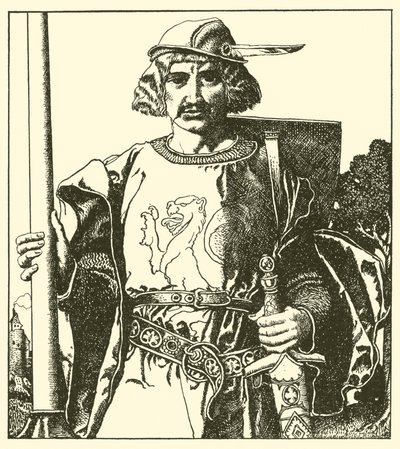 Sir Lionel fra Storbritannia av after Howard Pyle
