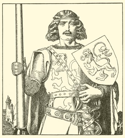 Sir Tristram fra Lyonesse av after Howard Pyle