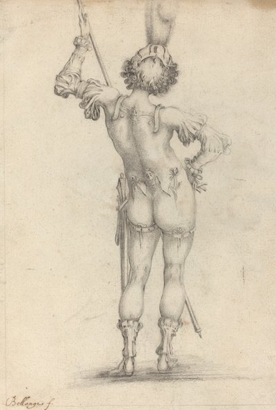 Stående figur [recto] av after Jacques Bellange
