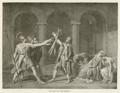 Horatienes ed av after Jacques Louis David