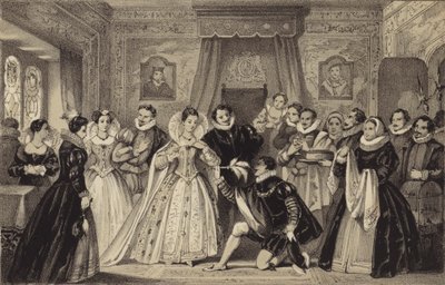 Nyttårsgaver til dronning Elizabeth av James Stephanoff