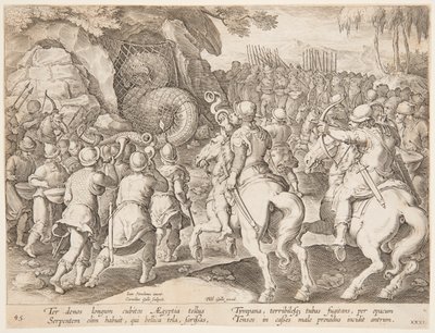 Fange slangen av after Jan van der Straet, called Stradanus
