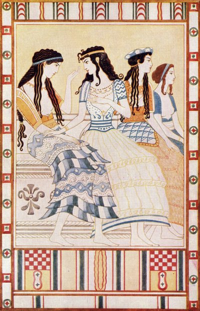 Ladies of the Minoan Court, illustrasjon fra 