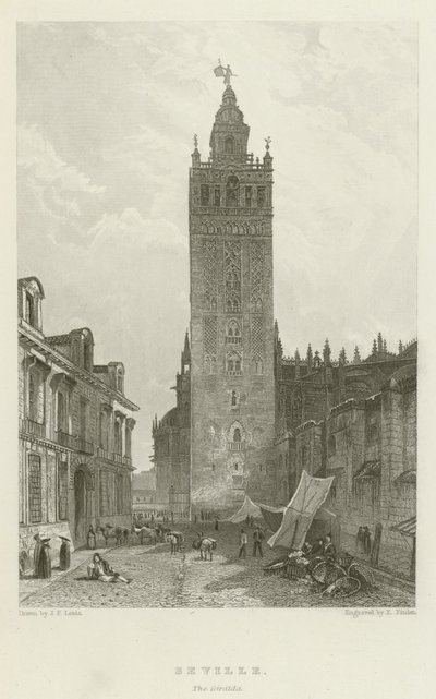 Sevilla, Giralda av after John Frederick Lewis