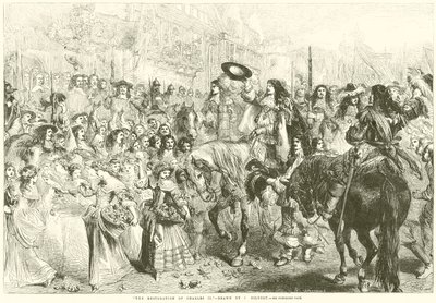 Restaureringen av Charles II av after John Gilbert