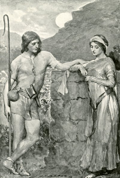 Olaf og Sigrid av after John Henry Frederick Bacon