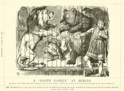En lykkelig familie i Berlin av after John Tenniel