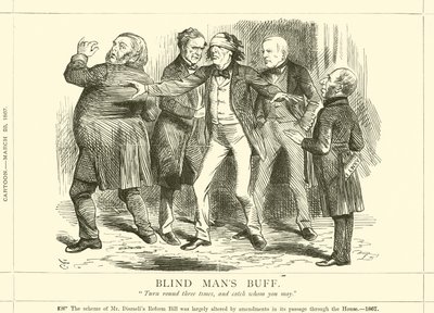 Blindebukk av after John Tenniel