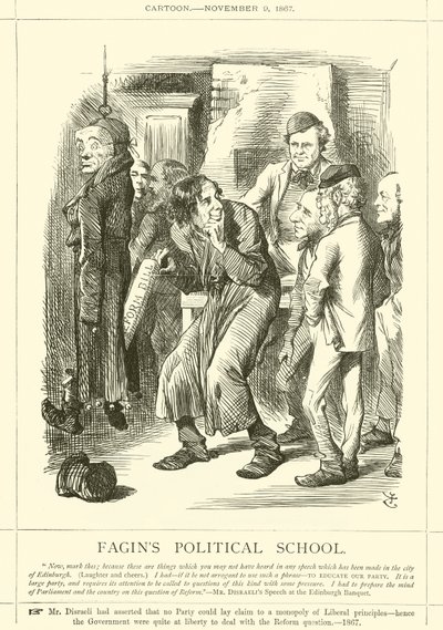 Fagins Political School av after John Tenniel